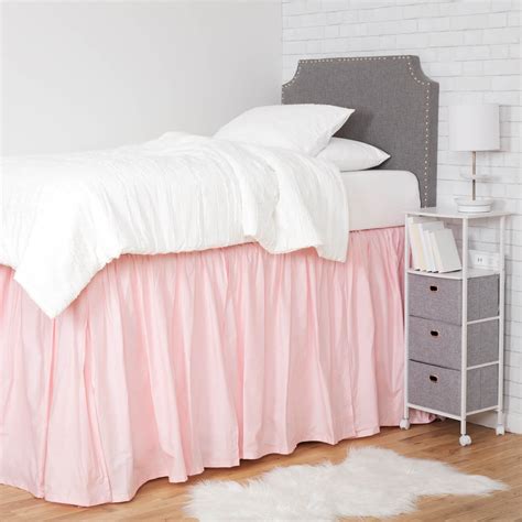 bed skirt dorm|dorm room skirts extra long.